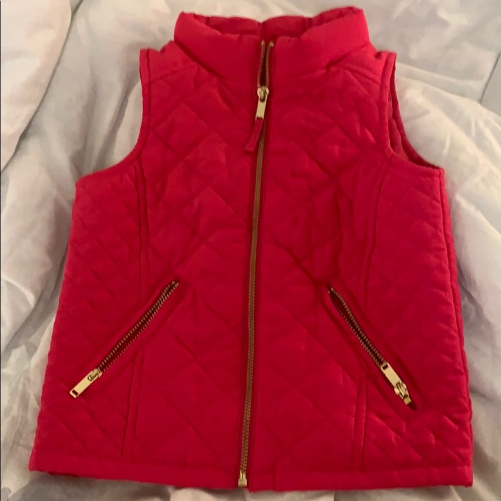 Hot Pink Quilted Toddler Vest